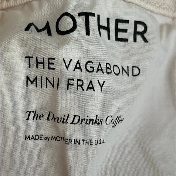 Mother Superior The Vagabond Mini Fray Denim Skirt in Soft Pink - Size 24 - Picture 7 of 12